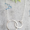 Sterling Silver Intertwined Circles 16" Necklace