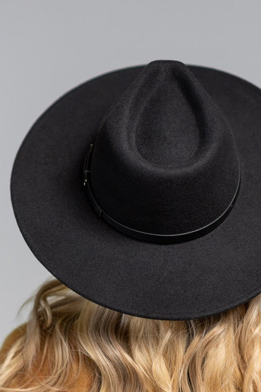 Jackson Wool Panama Hat in Black
