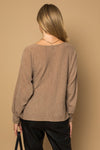 Onward and Upward Tie Top in Taupe
