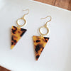 Olivia Earrings in Tortoise and Gold