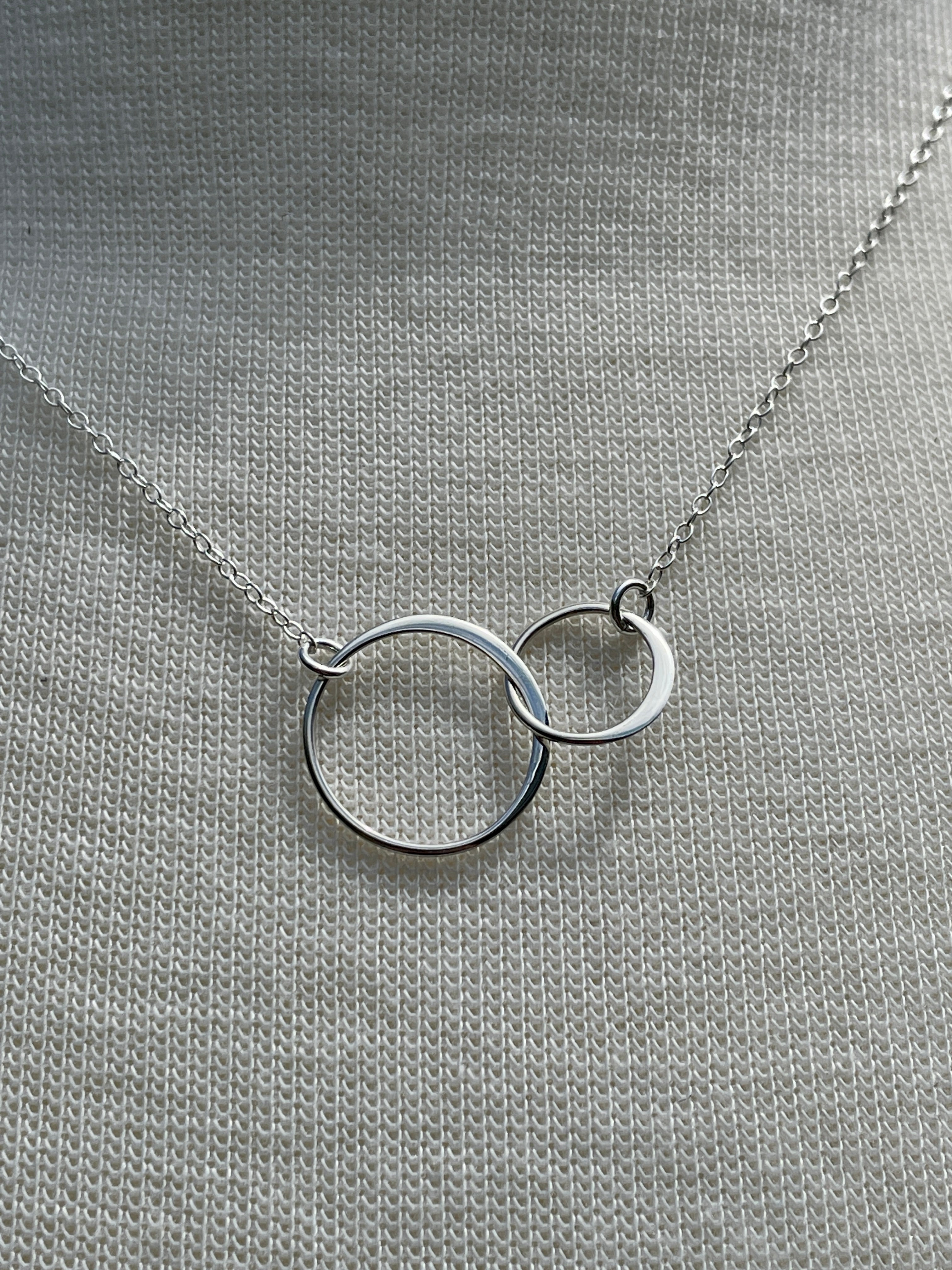 Sterling Silver Intertwined Circles 16