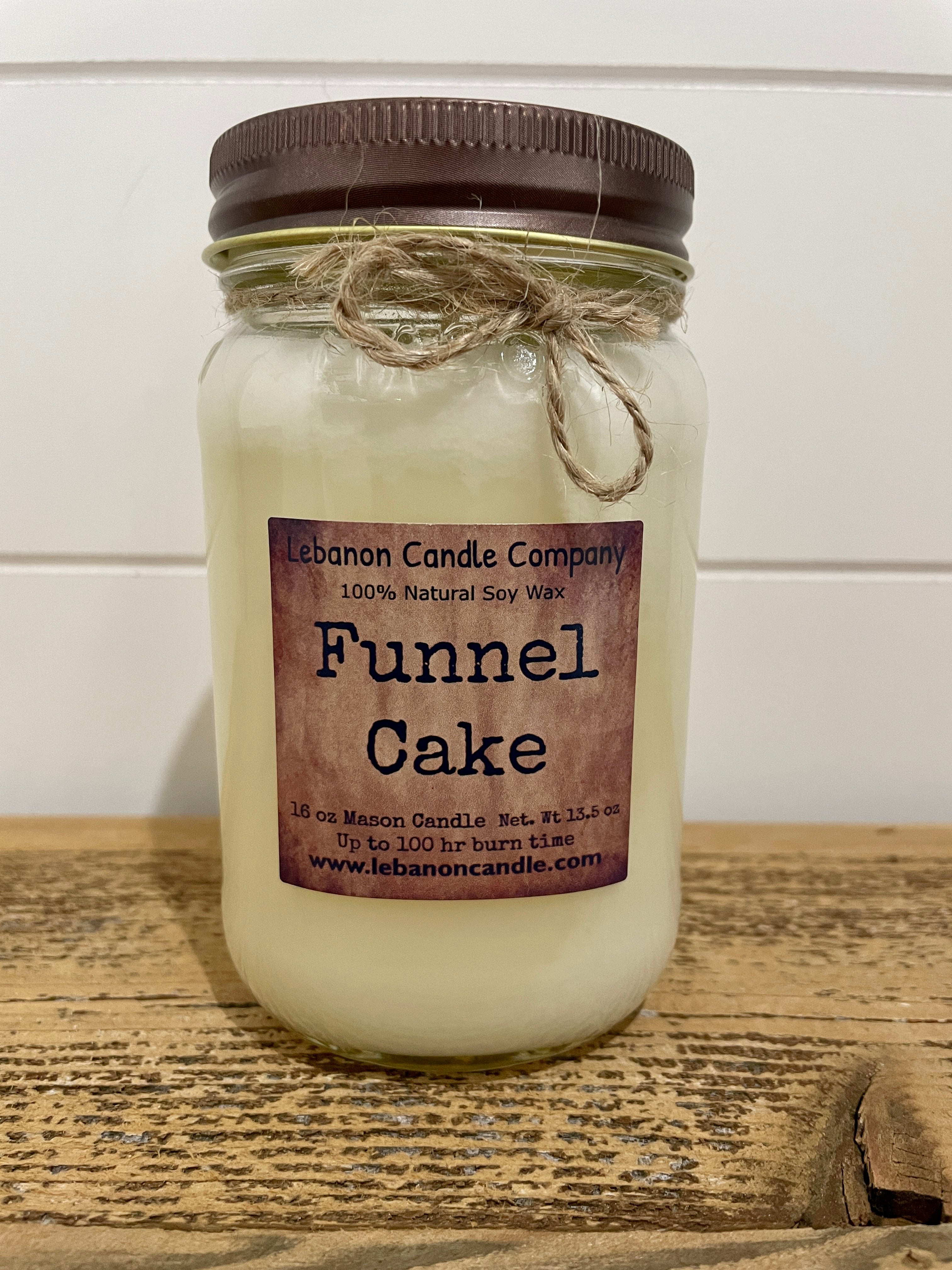 Funnel Cake 16 oz. Mason Jar Soy Candle