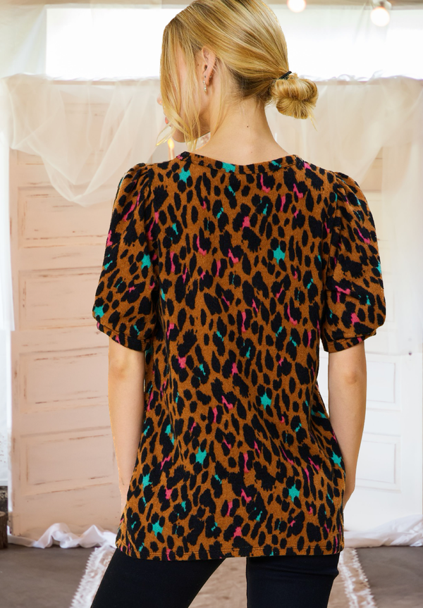 Pushing the Limits Leopard Print Top