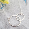 Sterling Silver Intertwined Circles 18" Necklace