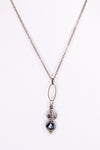 Poppy Hematite and Crystal Necklace