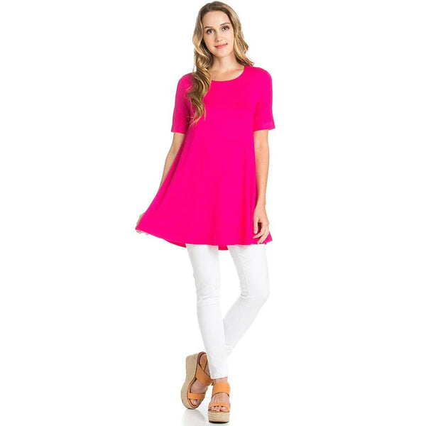The Debbie Tunic in Hot Pink