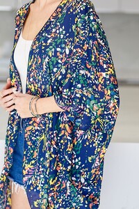 Once Upon a Time Kimono in Navy - Curvy